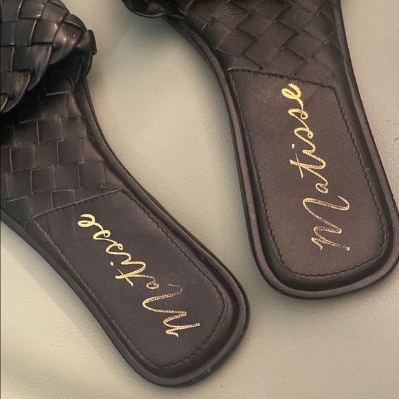 💛Women's Matisse Shana Slide Sandal in Black Weave Spring and Summer - 7 - Picture 6 of 9